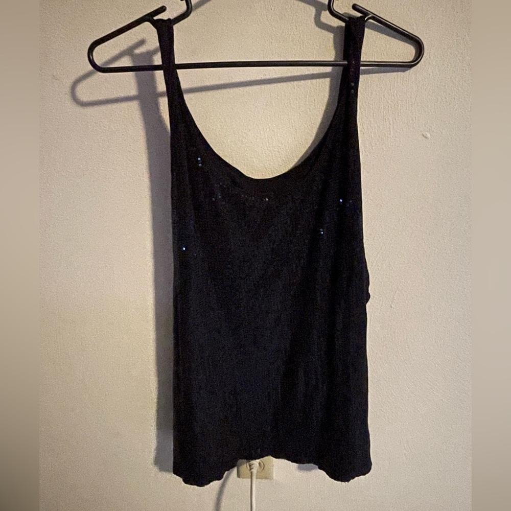 Black Sequence Top